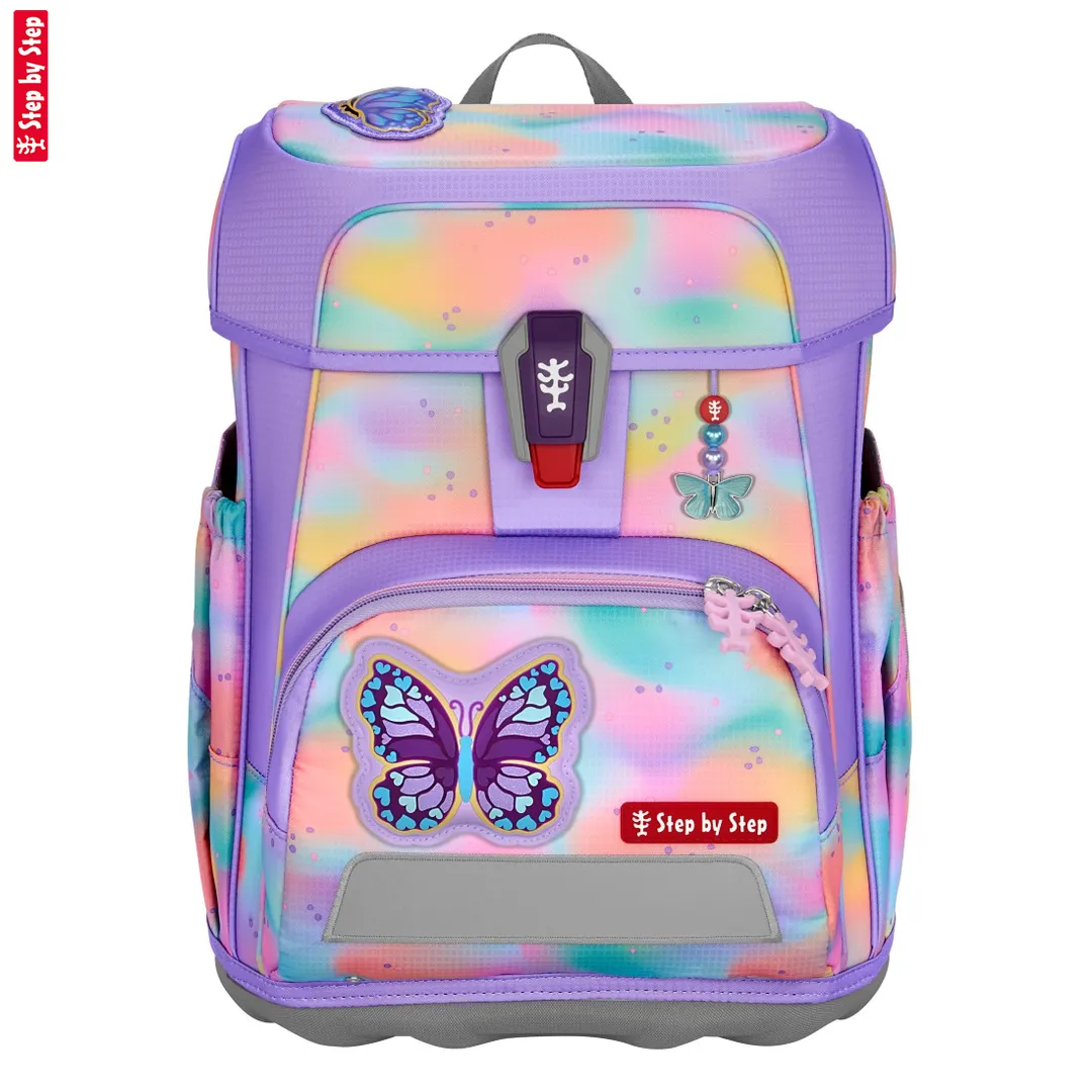 Školská taška CLOUD FLASH 5-dielny set Step by Step Butterfly Luna certifikát AGR