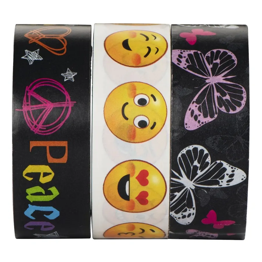 Scrapbook Hama lepiace pásky z motívmi 15 m pre kreatívnu tvorbu set 1