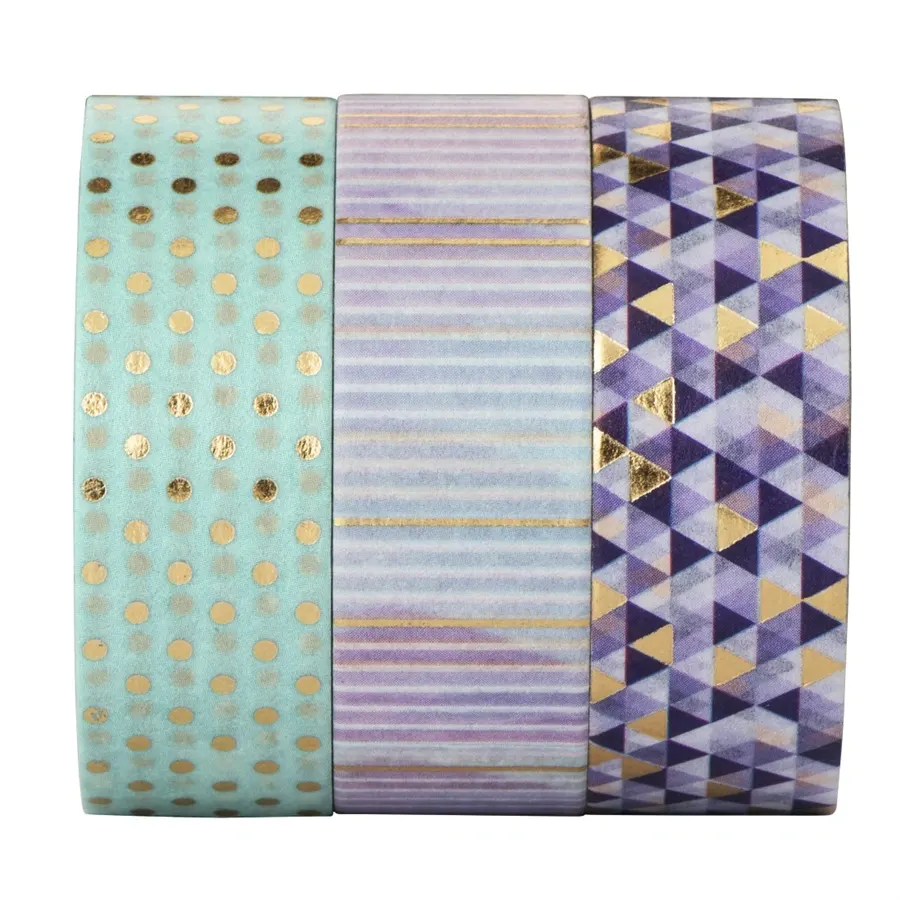 Scrapbook Hama lepiace pásky z motívmi 15 m pre kreatívnu tvorbu set 5