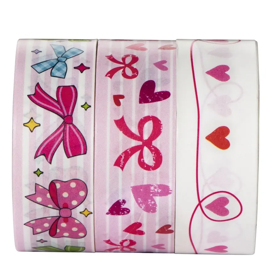 Scrapbook Hama lepiace pásky z motívmi 15 m pre kreatívnu tvorbu set 6