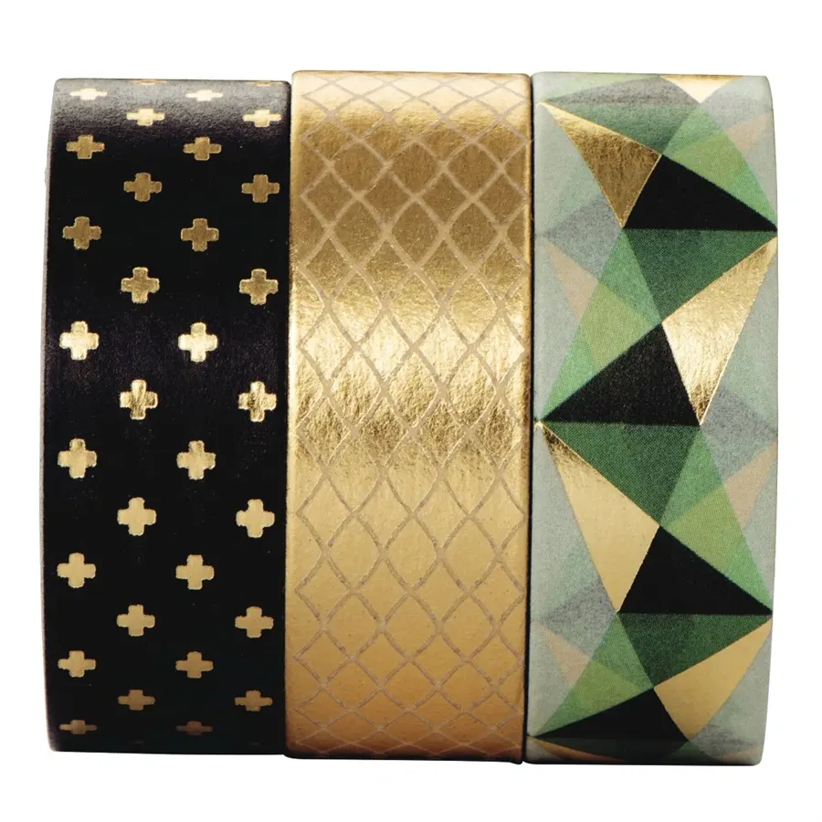 Scrapbook Hama lepiace pásky z motívmi 15 m pre kreatívnu tvorbu set 7