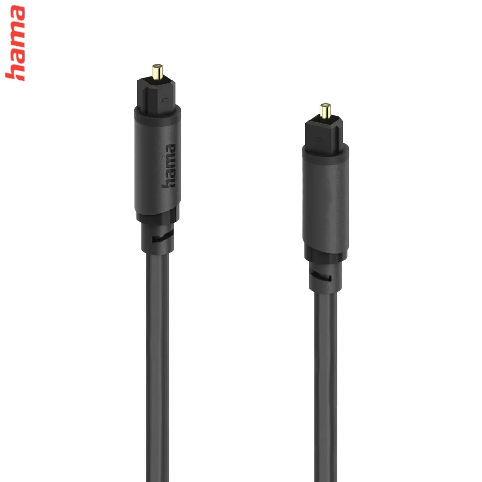 Hama Optický Audio Kábel Toslink 3 m – Recyklovaný, čierny