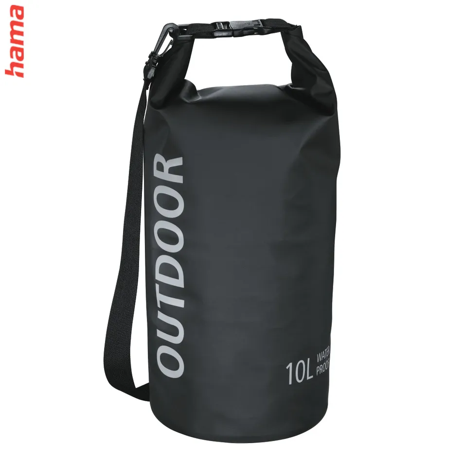 Hama outdoorová taška, vodoodolná, 10 l, čierna - s nápisom OUTDOOR