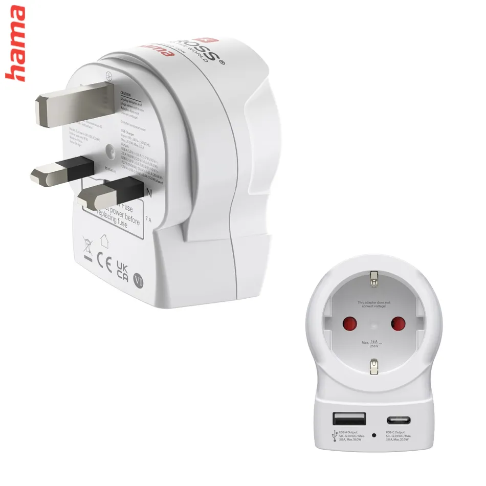 Hama Travel Adapter, 