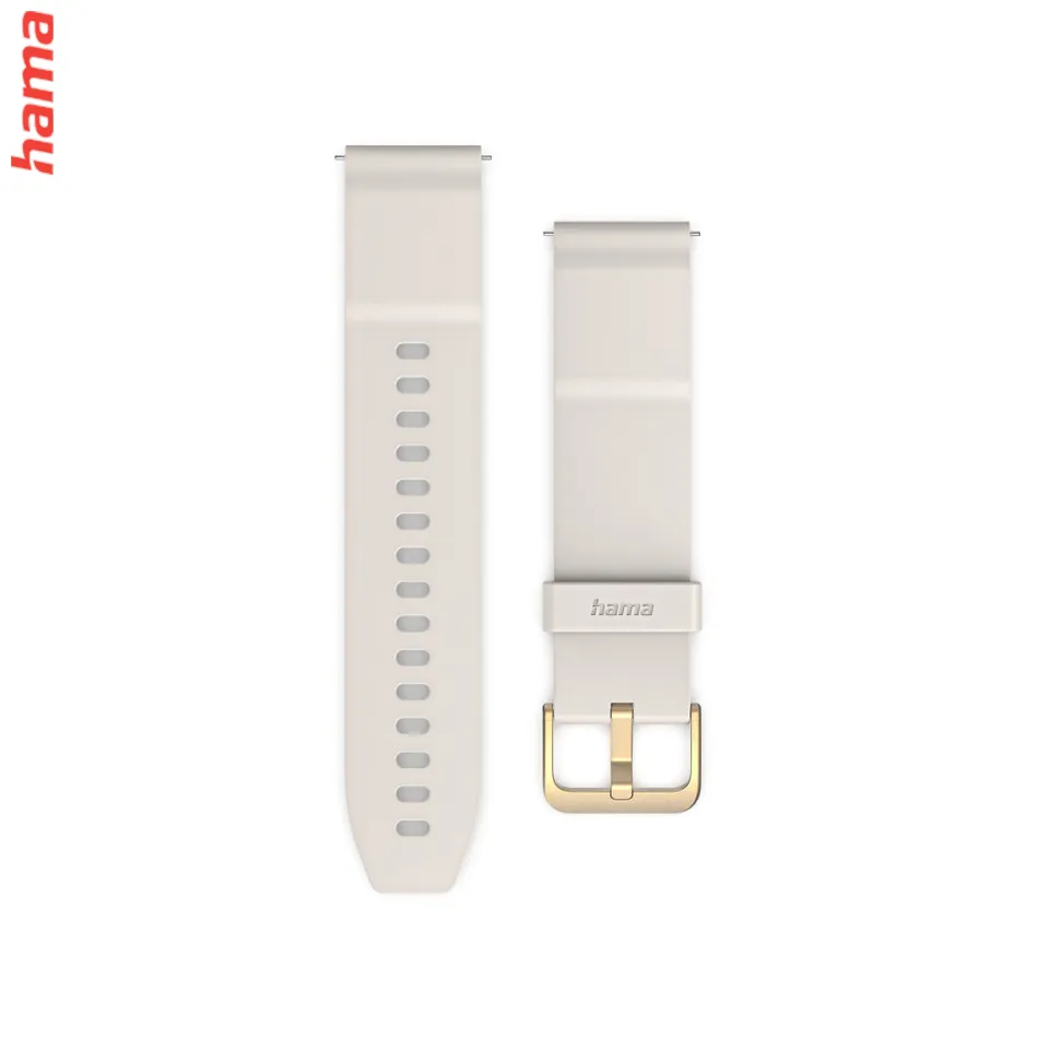 Hama remienok k hodinkám/smart hodinkám, NFC, bezkontaktné platby, 20 mm, béžový