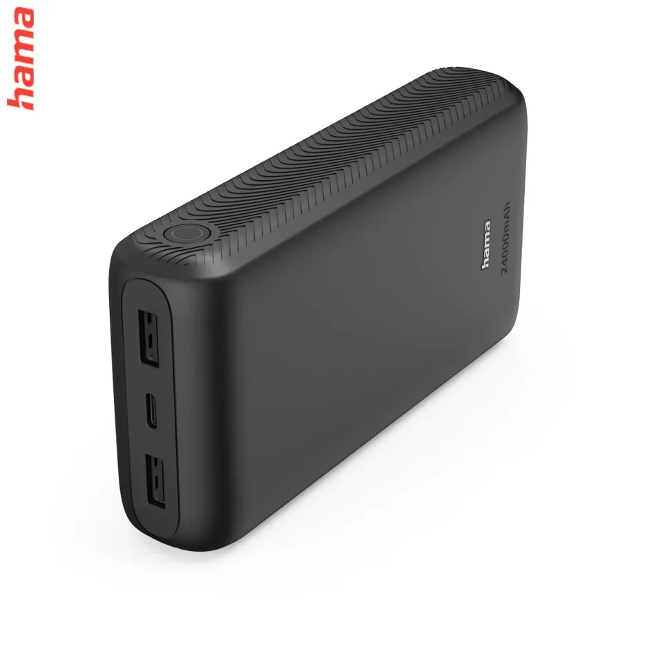 Powerbanka Hama New Performance 24, powerbanka 24000 mAh, 3 A, 15 W, 1x USB-C, 2x USB-A