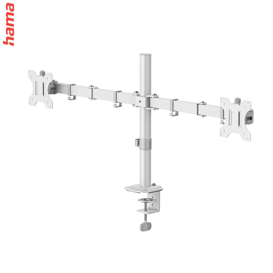 Hama stolný držiak pre 3 monitory 27", 2 ramená, čierny