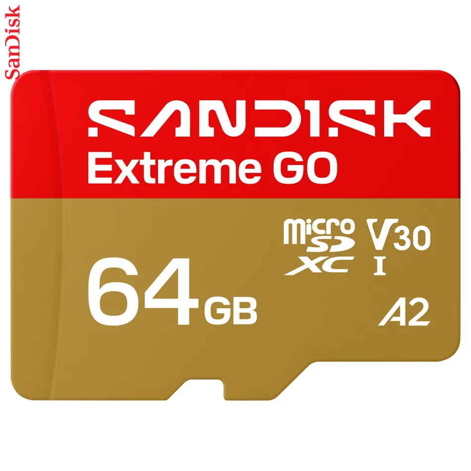 SanDisk microSDXC Extreme GO 64GB (UHS-I, R170MB/s / W80MB/s, 5K)