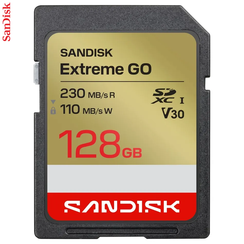 SanDisk SDXC Extreme GO 128GB (UHS-1, R 230MB/s / W110MB/s, 4K)