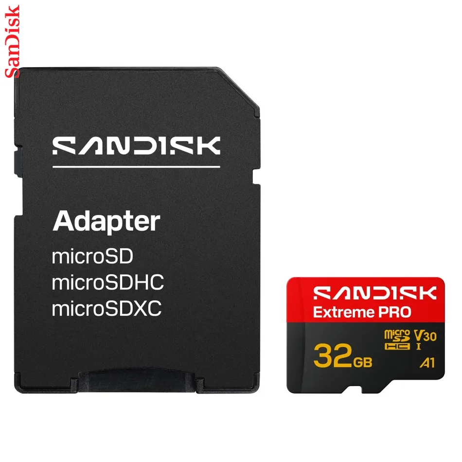 SanDisk microSDHC Extreme PRO 32GB (UHS-I, R100MB/s / W90MB/s, 5K, 4K UHD) + Ad
