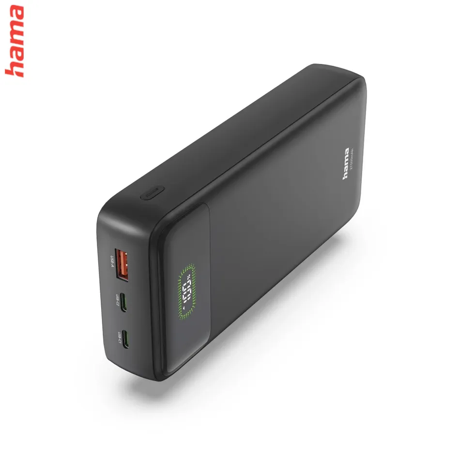 PD70-W65 powerbanka, 27000 mAh, 65 W, 2x USB-C, 1x USB-A, displej