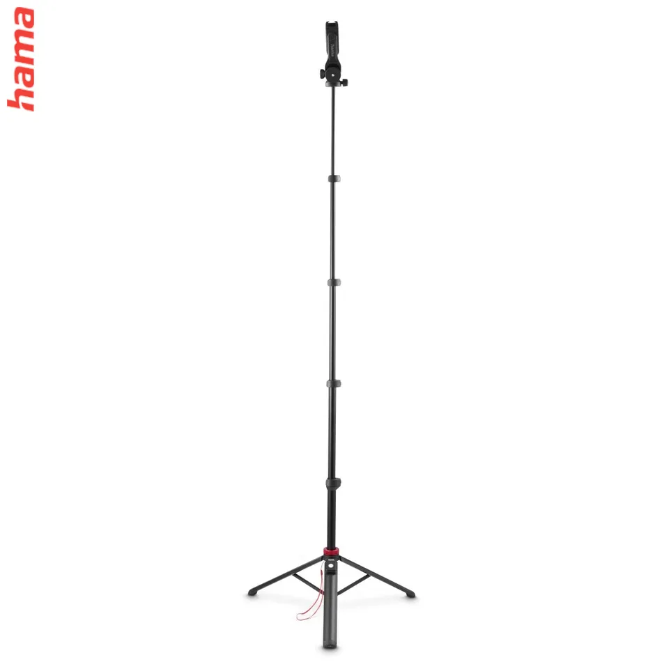Hama Mobilný statív Solid 160 2D, selfie tyč, diaľková spúšť, max. 160 cm