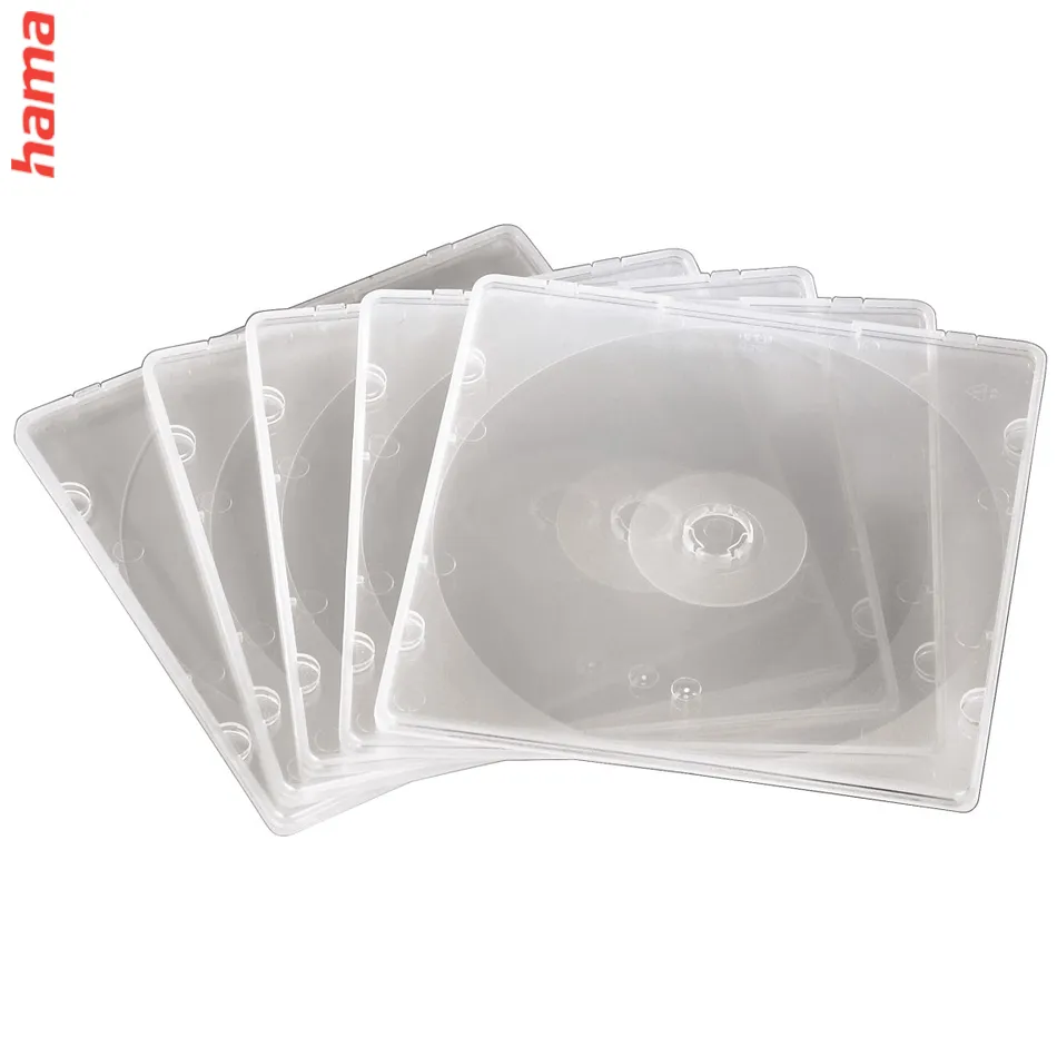 Hama plastový slim obal na CD, priehľadný, 9 balení po 20 ks