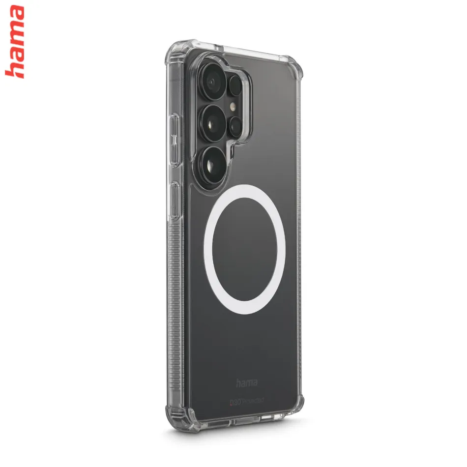 Hama magnetický kryt na Samsung Galaxy S26 Ultra, Extreme Protect, priehľadný