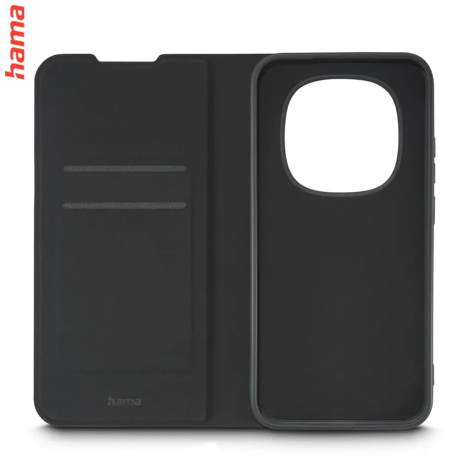 Hama Xiaomi Redmi Note 15 Pro 5G obal, čierne knižkové puzdro, Daily Protect