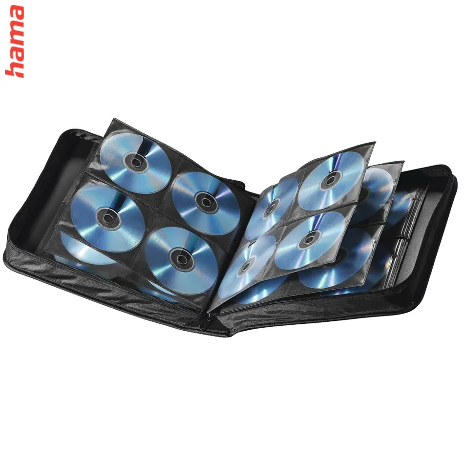 Hama peňaženka na CD, DVD a Blu-ray, 160 diskov, čierna