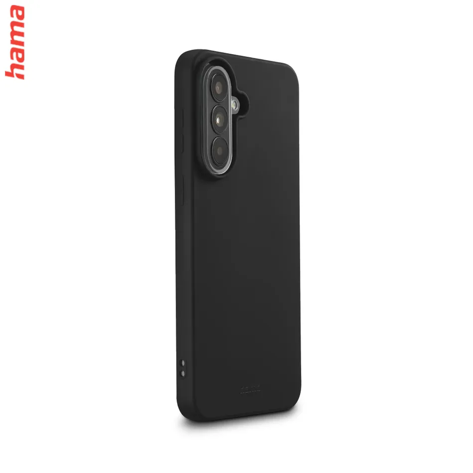 Hama čierny kryt na mobil Samsung Galaxy A37 5G, Fantastic Feel, hebký povrch