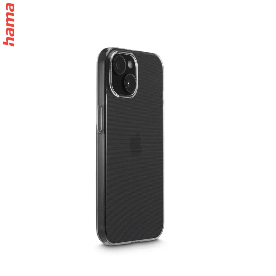 Hama priehľadný kryt na iPhone 15, Always Clear, vyrobený v Nemecku