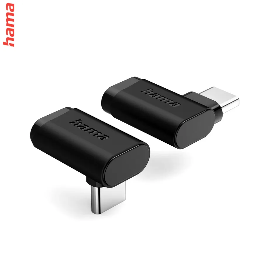 Hama redukcia USB C 3.2 kolmá, 10 Gb/s, 240 W, 2 ks, čierna