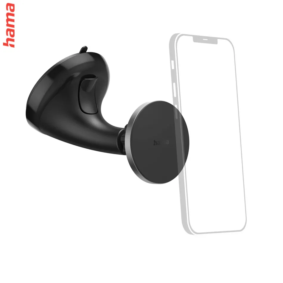 Hama magnetický držiak na mobil do auta Lock, so sacím tanierom