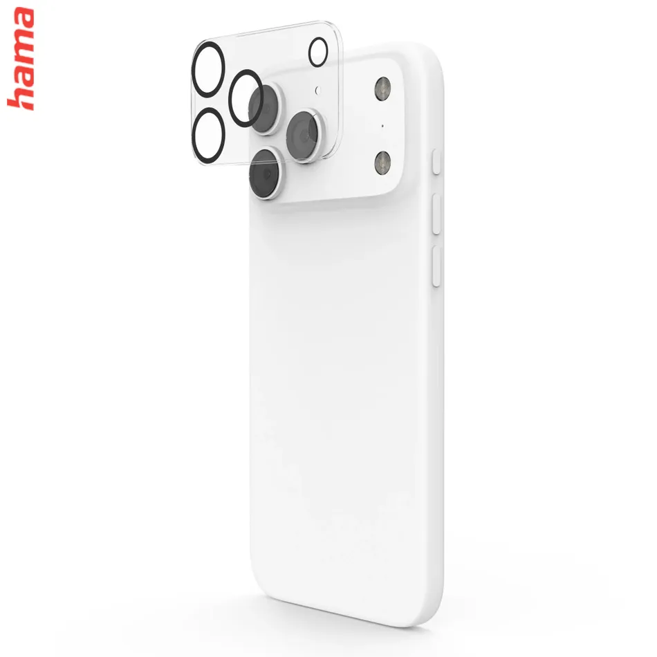 Hama ochrana kamery iPhone 17 Pro Max Cam Protect, tvrdené sklo