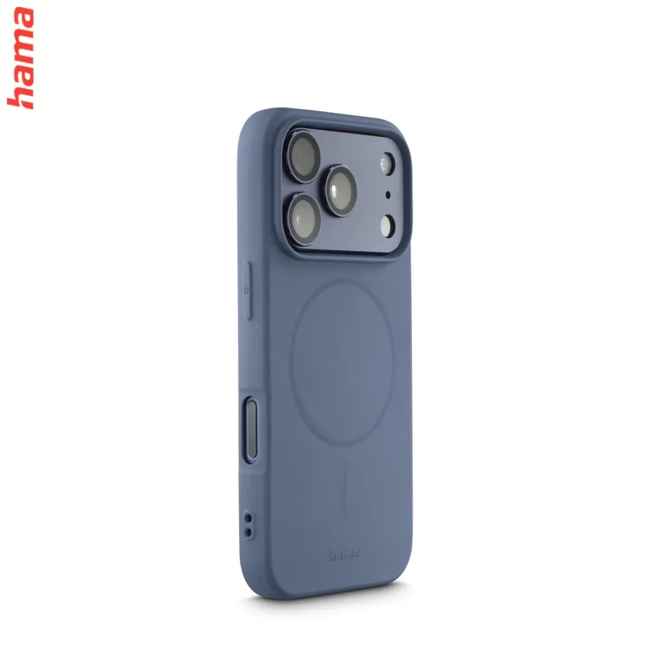 Hama Kryt na iPhone 17 Pro/18 Pro Fantastic Feel, magnetický modrý