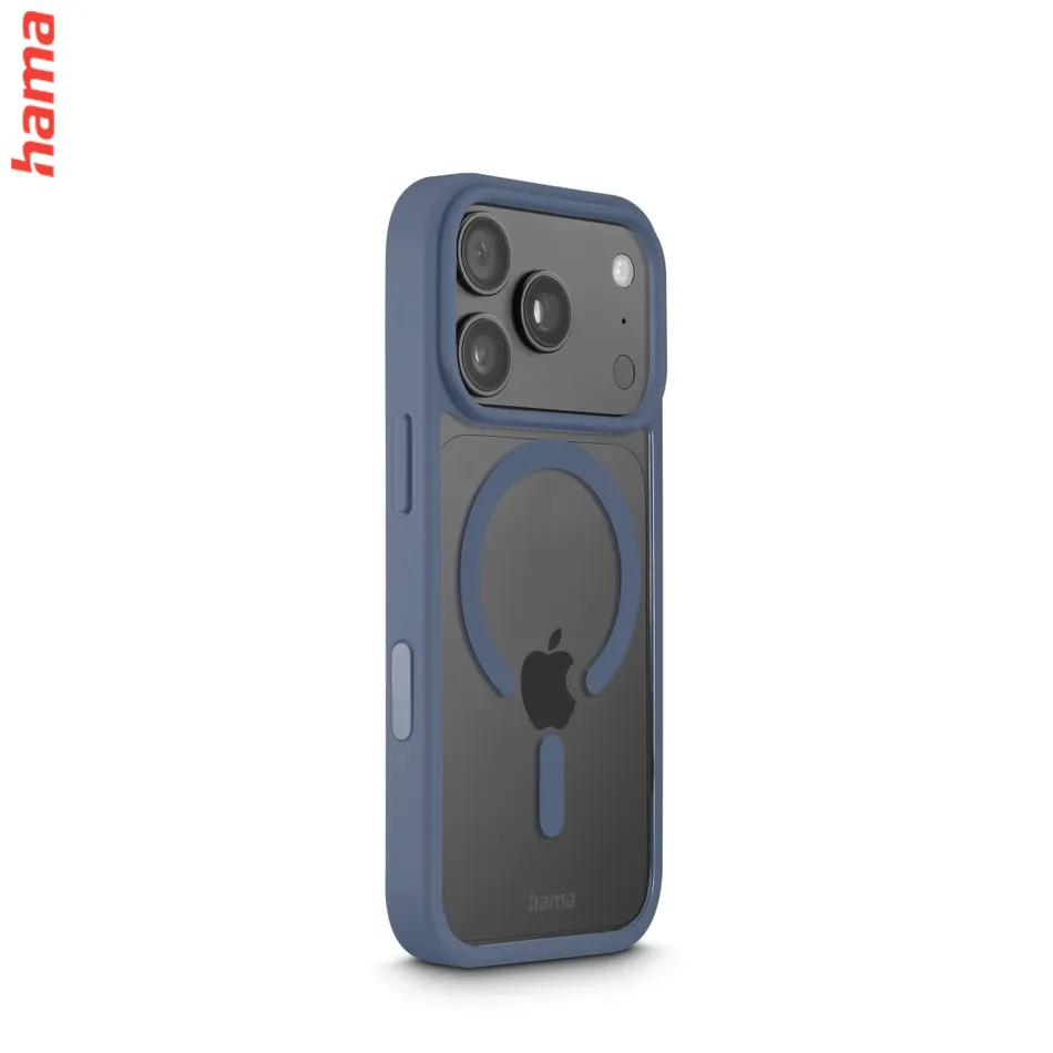 Hama Kryt na iPhone 17 Pro/18 Pro Frame Protect, magnetický modrý rám