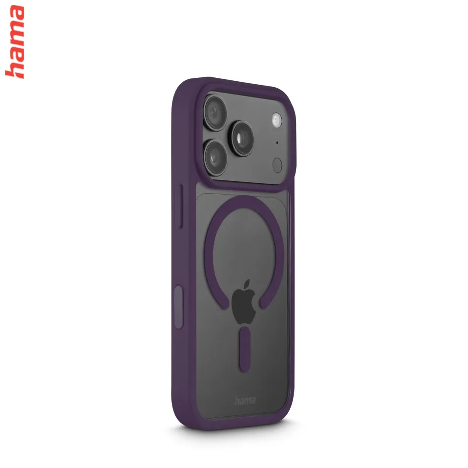 Hama Kryt na iPhone 17 Pro/18 Pro Frame Protect, tmavočervený rám