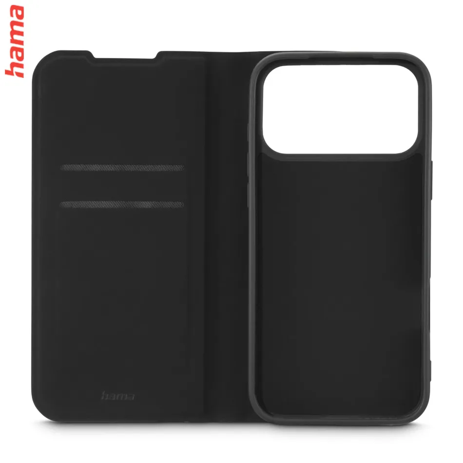 Hama Obal na iPhone 17 Pro Max/18 Pro Max Daily Protect, knižkový čierny