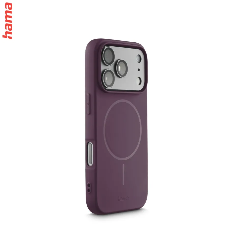 Hama Kryt na iPhone 17 Pro Max/18 Pro Max Fantastic Feel, tmavočervený