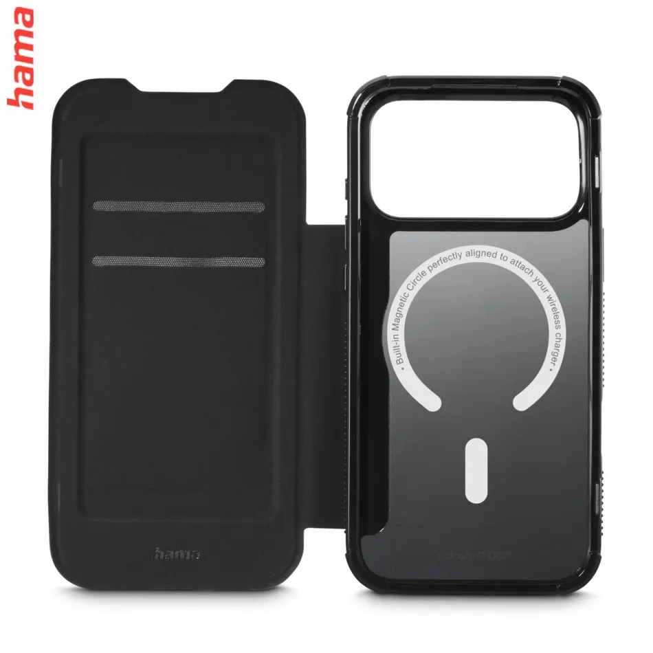 Hama Obal na iPhone 17 Pro Max/18 Pro Max Extreme Protect, knižkový magnetický