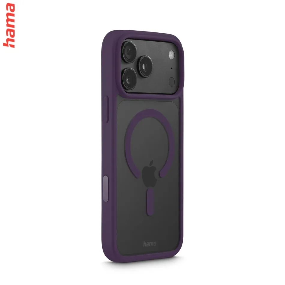 Hama Kryt na iPhone 17 Pro Max/18 Pro Max Frame Protect, tmavočervený rám