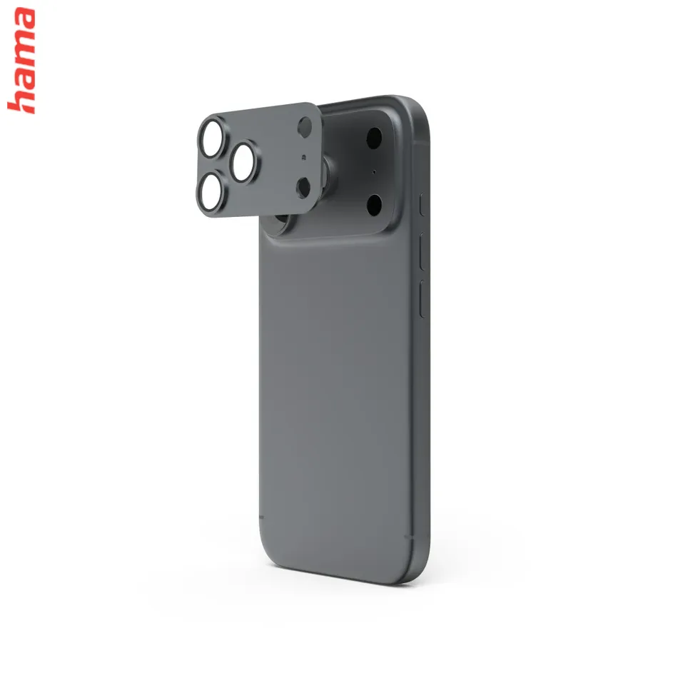 Hama Ochranné sklo na fotoaparát iPhone 18 Pro Cam Protect Pro, tmavošedé