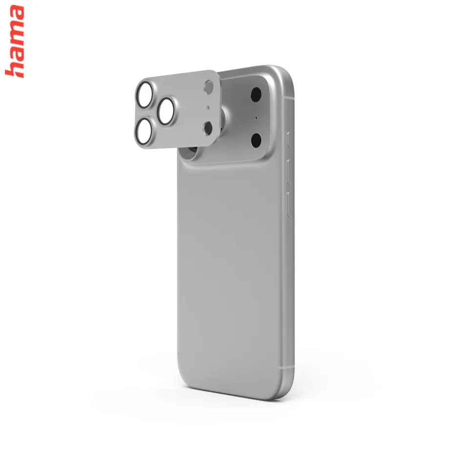 Hama Ochranné sklo na fotoaparát iPhone 18 Pro Max Cam Protect Pro, strieborné