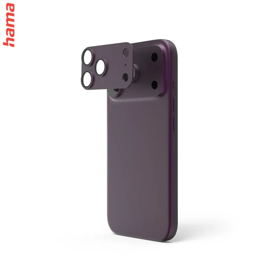 Hama Ochranné sklo na fotoaparát iPhone 18 Pro Cam Protect Pro, tmavočervené
