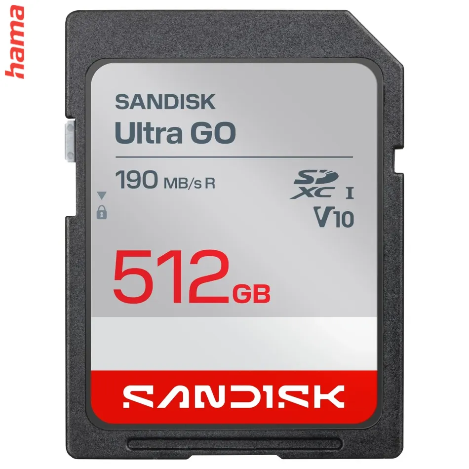 SanDisk SD karta Ultra GO SDXC 512 GB, UHS-I V10, 190 MB/s