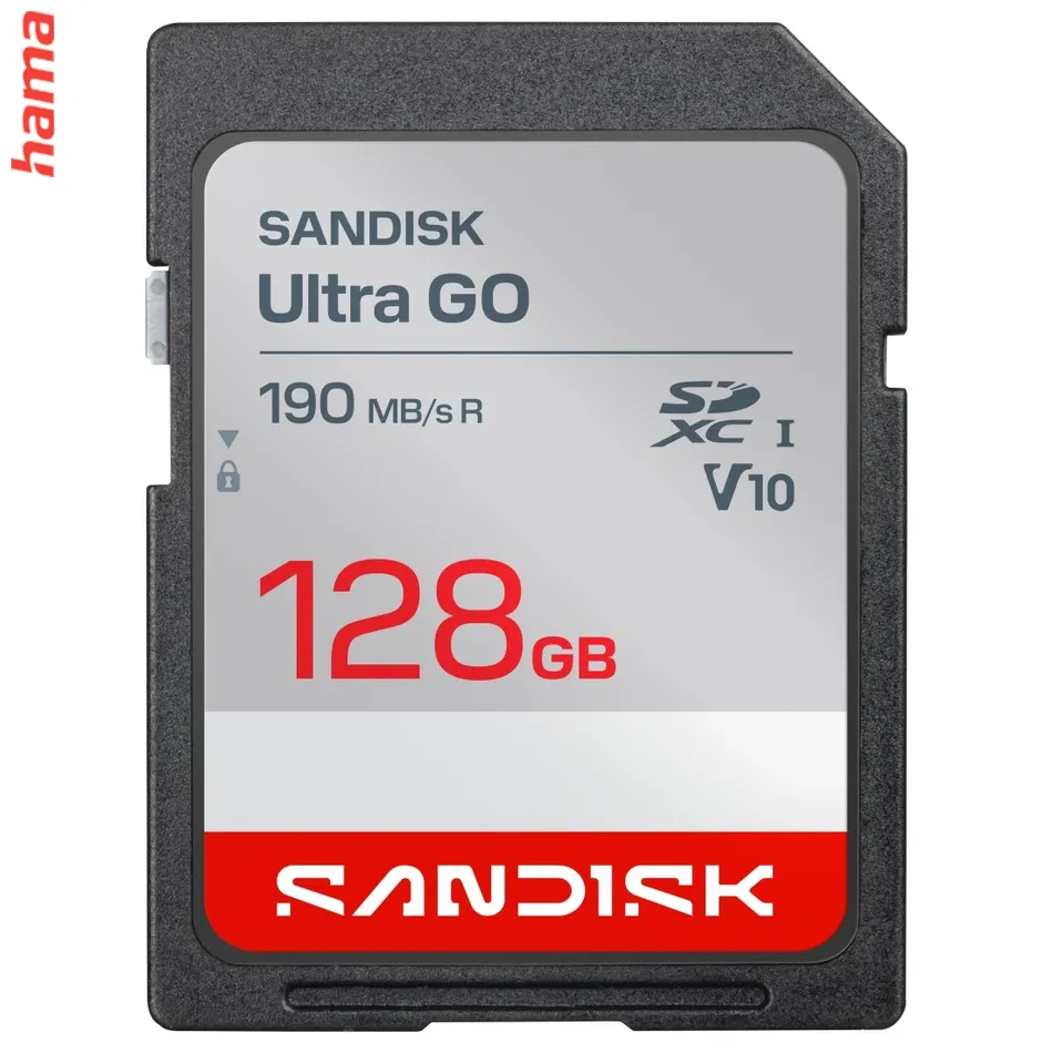 SanDisk SD karta Ultra GO SDXC 128 GB, UHS-I V10, 190 MB/s