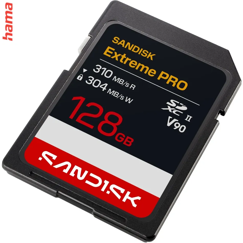 SanDisk SD karta Extreme PRO SDXC 128 GB, UHS-II V90, 310/304 MB/s