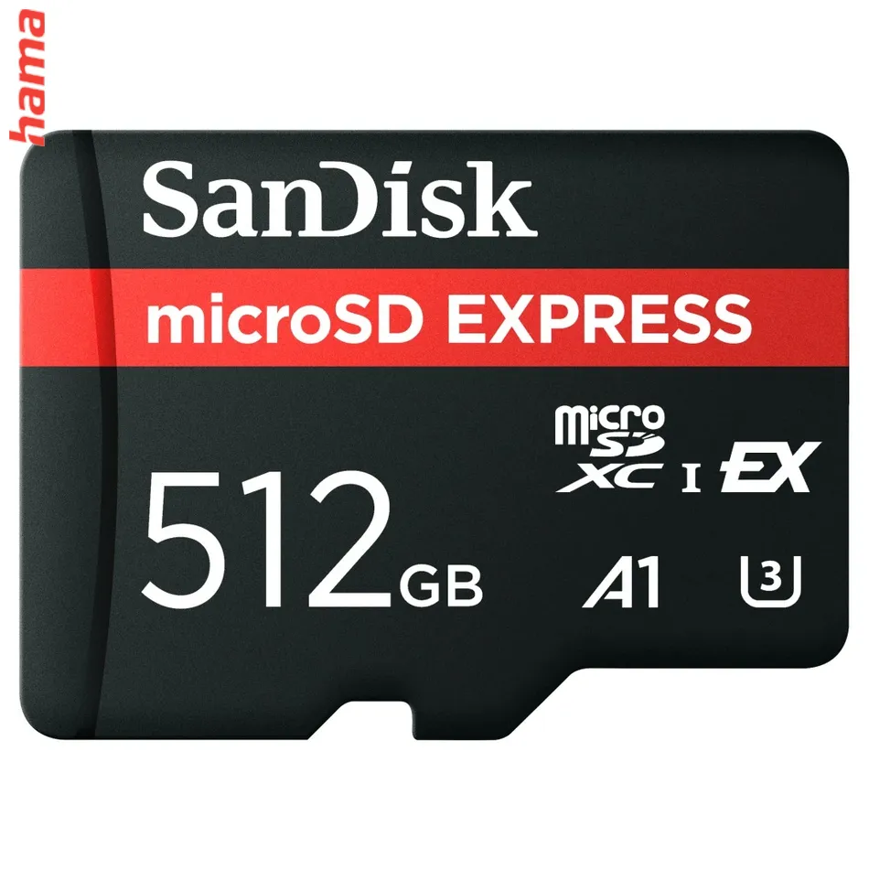 SanDisk micro SD karta Express 512 GB, A1 U3, 880/650 MB/s
