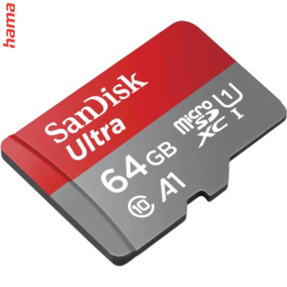 SanDisk micro SD karta Ultra 64 GB s adaptérom, UHS-I A1, 140 MB/s