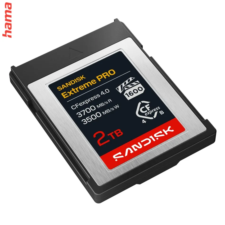 SanDisk Extreme PRO CFexpress Type B 4.0 2 TB, 3700/3500 MB/s