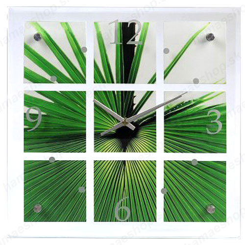 Hodiny do kuchyne Palm Leaf