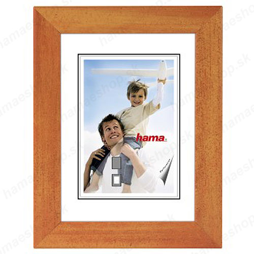Drevený rámik Carolina 10x15 oranžový