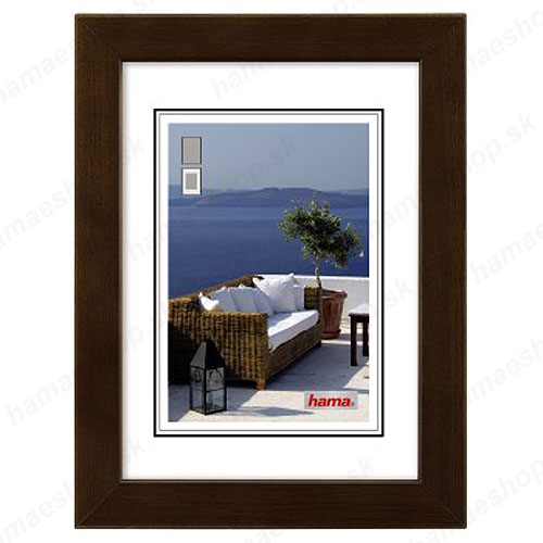 Drevený rámik 15x20 Cornwall tmavohnedý