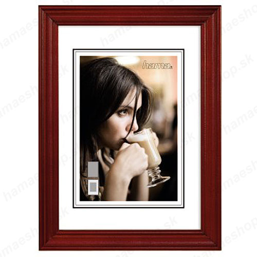 Drevený rámik 30x40 Udine burgundský