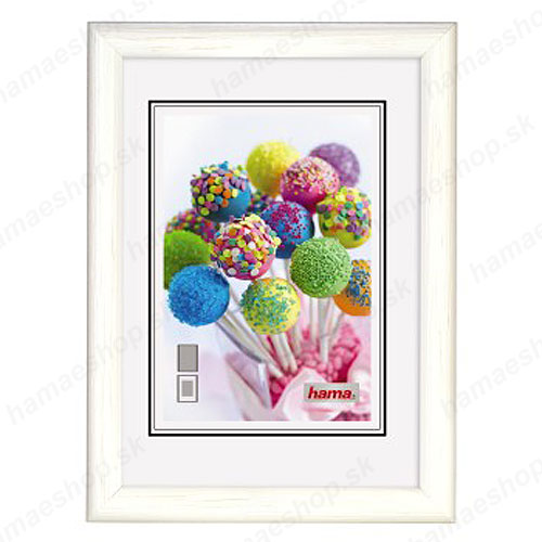Drevený fotorámik 40x50 Candy biely