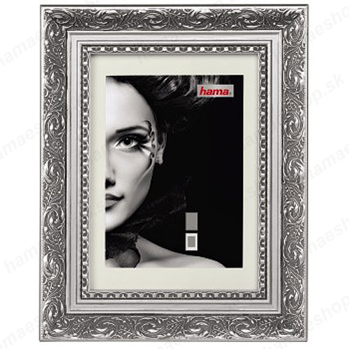 Drevený rámik 40x50 Donatello strieborný
