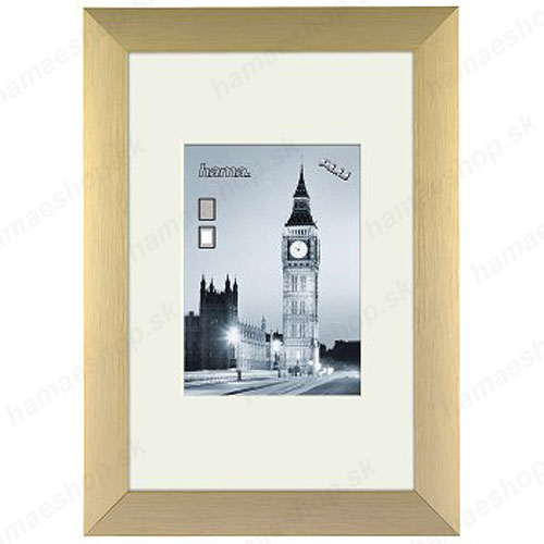 Kovový rámik 15x20 London zlatý
