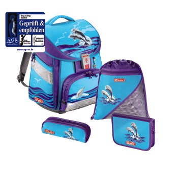 Školská taška Delfíny COMFORT 7-dielny set