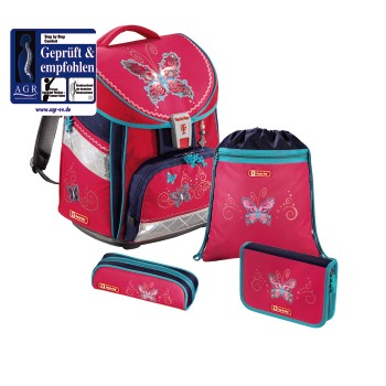 Školská taška Motýľ COMFORT 7-dielny set